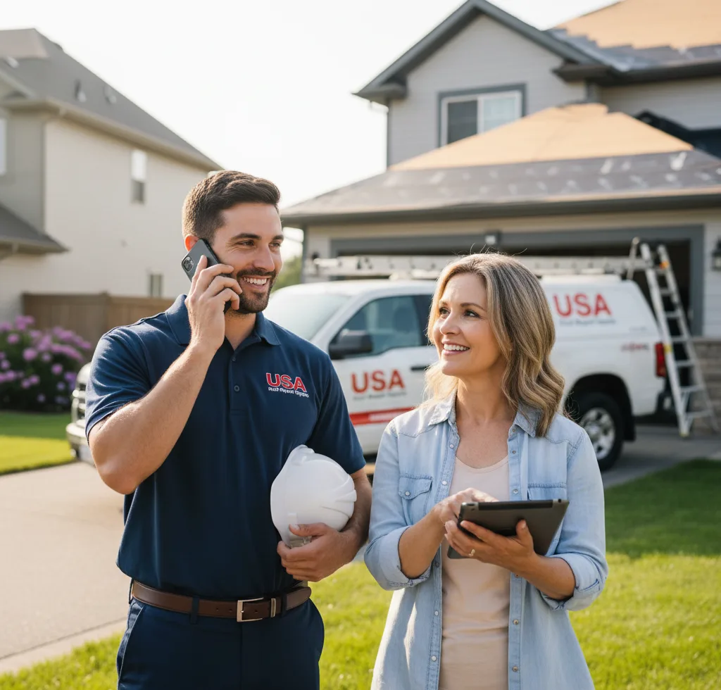 USA Roof Repair Experts customer support in Erwin